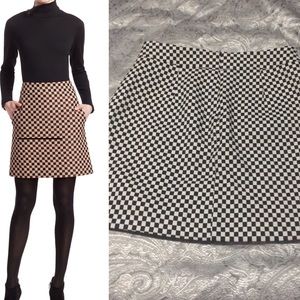 NWOT Zara Chess Board Mini Skirt